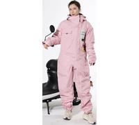 HNHPY Electric Motorcycle Jacket One-piece Suit Winter Windproof Warm Snowmobile Riding Cold-proof Adults Waterproof Suits Cross-country Equipment Ski Fishing Suit-Blue||L