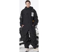 HNHPY Electric Motorcycle Jacket One-piece Suit Winter Windproof Warm Snowmobile Riding Cold-proof Adults Waterproof Suits Cross-country Equipment Ski Fishing Suit-Blue||L