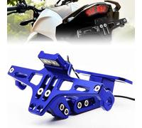 HNHPY Motorcycle License Plate Holder for Ducati Monster 950 2021 2022 2023 2024, Adjustable Rear License Plate Bracket Motorbike License Plate Bracket,Blue