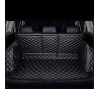 HNJDM Car Leather Rear Boot Mats for VW GOLF MK7 ESTATE 2013-2020,Waterproof Anti-Slip Anti-Dirty Full Coverage Trunk Protector Carpets Liner Tray Carpets Accessories,Black