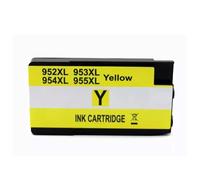 HNJFXCRO Compatible Ink Cartridges Compatible With Universal 952XL 953XL 954XL 955XL Compatible With Officejet Pro 8210 8218 8710 8715 8718 8719 8720 8725(Yellow)