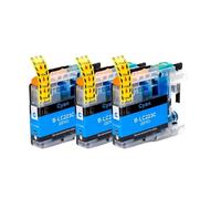 HNJFXCRO LC221 LC223 Color Compatible Inkjet Ink Cartridge Compatible With MFC-J4420DW J4620DW J4625DW J5320DW(3PCS CYAN)