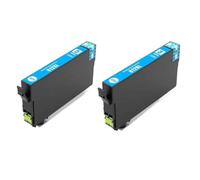 HNJFXCRO NA T812 XL Ink Cartridge 812XL Compatible Ink Cartridge Compatible With WorkForce EC-C7000 WF-7820 WF-7840 T812(2pcs Cyan)
