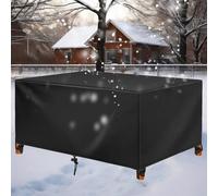 HNKDKJ 230x165x80cm/LxWxH Cover for Garden Furniture Waterproof Garden Table and Chairs Cover 420D Oxford Fabric Dust-proof, Anti-UV, Rattan Garden Furniture Outdoor Table Cover with Windproof Buckle