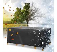 HNKDKJ 330x90x80cm/Length x Width x Height Garden Furniture Covers Rectangular Patio Furniture Cover with uv-Coating Protection, Anti-UV Heavy Duty Oxford Fabric Rattan Furniture Covers