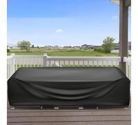 HNKDKJ Garden Furniture Cover 145x45x70cm/Length x Width x Height Rectangular Garden Table Cover Waterproof Durable Oxford Fabric Weather Resistant & UV Resistant Patio Rattan Sofa Set Covers