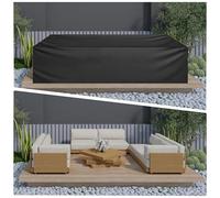 HNKDKJ Garden Furniture Covers Rectangular Cover for Garden Table and Chairs 250x90x70cm/Length x Width x Height Waterproof Outdoor Garden Table Cover for Rattan Cube Set Heavy Duty 420D Oxford