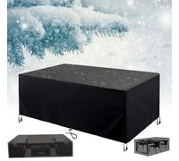 HNKDKJ Garden Furniture Covers Waterproof 150x80x80cm/LxWxH Rectangular Garden Table Covers Outdoor Patio Table Cover for Chair and Table Sets Anti-UV Tear Resistant Outdoor Garden Table Cover
