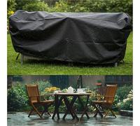 HNKDKJ Heavy Duty Waterproof Garden Furniture Cover，195x70x70cm/LxWxH Garden Table Cover Waterproof 420D Oxford Anti-UV, Outdoor Patio Table Covers Rectangular Windproof for Chair and Table Patio Set
