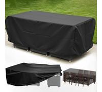 HNKDKJ Waterproof Outdoor Dining Cover 215x170x55cm/LxWxH Heavy-Duty Waterproof Oxford Patio Set Furniture Large Rectangular Table Covers for Balcony/Garden Outside Tables, Chair