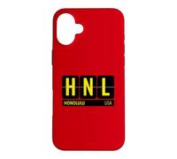 HNL Honolulu Hawaii USA Travel Souvenir Yellow Case for iPhone 16 Plus