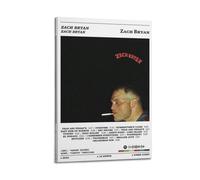 HNLXMBH Zach Bryan by Zach BryanHd Album Poster Pop Singer Song Poster Canvas Print Creative Poster Wall Art Deco Home Office Aesthetic Decoration12x18inch(30x45cm) Frame-style-1