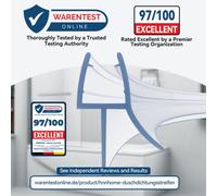 Hnnhome 100Cm Pre-Curved Rubber Plastic Bath Shower Screen Seal Strip For 6-8mm Curved Glass Door And Enclosure Up To 20mm Gap