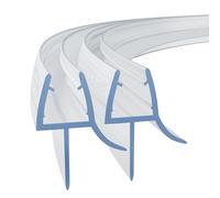 HNNHOME 2 Pack 100cm Pre-Curved Shower Seal Strip for 6-8mm Glass, 20mm Gap