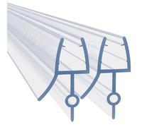 HNNHOME 2 Pack Shower Screen Seal Strip for 4-6mm Straight Glass, 14mm Gap