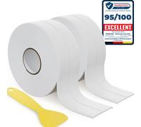 Hnnhome 38mm X 3.2M White Self-Adhesive Bath Sealant Strip, Waterproof Sealing Tape Caulk Strip And Sink (White, 2)