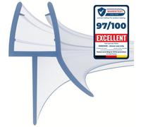 Hnnhome 870mm Pre - Curve Rubber Plastic Bath Shower Screen Seal Strip Perfect For 4-6mm Curved Glass Door Up To 18mm Gap