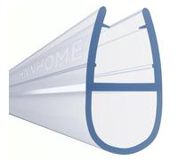 HNNHOME Bath Shower Screen Door Seal Strip for 4-6mm Glass Up to 7mm Gap | Shower glass seal strip, Translucent edge seal, Curved screen adaptable, Helps minimise water escape, Simple installation