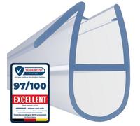 Hnnhome Bath Shower Screen Door Seal Strip For 6-8mm Glass Up To 8mm Gap