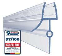 Hnnhome Bath Shower Screen Door Seal Strip Straight For 6-8 mm Glass Up To 28 mm Gap