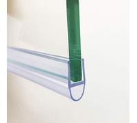 HNNHOME Crystal Clear Shower Screen Seal Strip for 6mm Glass, Max 6mm Gap