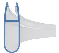 HNNHOME Curved Bath Shower Screen Door Seal Strip for 4-6mm Glass, 18mm Gap