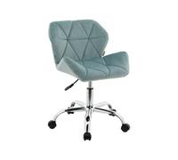 Hnnhome Modern Eris Padded Swivel Fabric Home Office Desk Computer Chair, Height Adjustable (Light Green, Velvet)