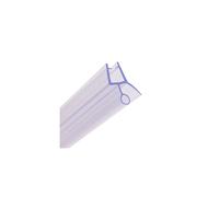 HNNHOME Rubber Plastic Bath Shower Screen Seal Strip For 4-6mm Glass Door Curved Straight 5-10mm Gap