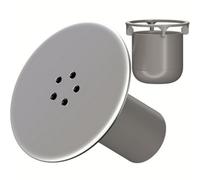 Hnnhome Shower Drain Cover With Hair Catcher, 90mm/115mm Shower Plughole Cover, Fast Flow Shower Tray Waste (Warm Grey)