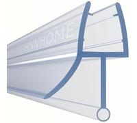 HNNHOME Shower Screen Seal Strip for 4mm Glass Door, 5-10mm Gap