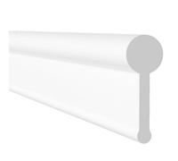 Hnnhome Soft Shower Screen Seal Strip For Folding Doors (1.2 Meter, White)