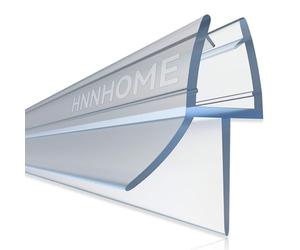 HNNHOME Straight Shower Screen Door Seal Strip for 4-6mm Glass,Max 16mm Gap