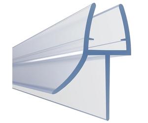HNNHOME Super Clear Bath Shower Screen Door Seal Strip for 6mm Straight/Curved Glass Up to 18mm Gap