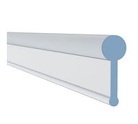 HNNHOME Transparent Folding Glass Bath Shower Screen Door Seal Strip, 1M