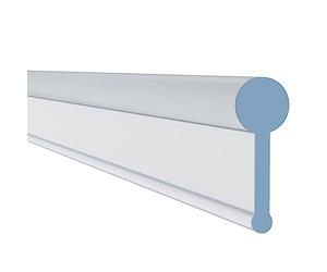 HNNHOME Transparent Folding Glass Bath Shower Screen Door Seal Strip, 1M