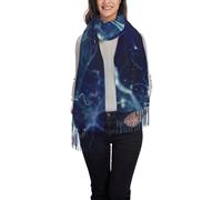 Hnnkloy 3D Brain Cell Neuron Neurology,Women's Fashion Imitation Cashmere Scarf, Lightweight Tassel Shawl 197x72 cm