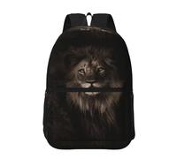 Hnnkloy 3D Lion Fall, 17 Inch Backpack With Pockets Casual Daypack Water Resistant School Bag