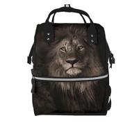 Hnnkloy 3D Lion Fall, Large Capacity Mummy Backpack Diaper Bag Travel Backpack for Outdoor