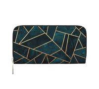 Hnnkloy Abstract Nature Emerald Green, PU Leather Wallets Large Capacity Clutch Wallet for Men Women