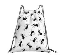Hnnkloy Ants Insects, Drawstring Backpack Unisex Sport Gym Bag Casual Daypack Drawstring Sackpack