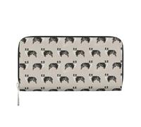 Hnnkloy Australian Shepherds Cute, PU Leather Wallets Large Capacity Clutch Wallet for Men Women