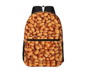 Hnnkloy Baked Beans, 17 Inch Backpack With Pockets Casual Daypack Water Resistant School Bag