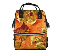 Hnnkloy Beautiful Fall Leaves, Large Capacity Mummy Backpack Diaper Bag Travel Backpack for Outdoor