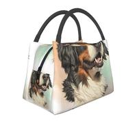 Hnnkloy Bernese Mountain Dog Realistic Portrait Berner, Portable Lunch Bag, Insulated Tote Bag Durable Lunch Box Reusable Cooler Bag