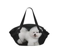 Hnnkloy Bichon Frise White Dogs Pets Dogs Bichon Frise,Portable Camping Mat Multifunctional Foldable Picnic Blanket As Camping Tote Bag For Traveling