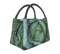 Hnnkloy Bright Cabbage, Portable Lunch Bag, Insulated Tote Bag Durable Lunch Box Reusable Cooler Bag