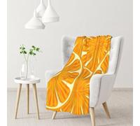 Hnnkloy Bright Orange,Soft Blanket for Couch Sofa Bed Warm Anti-Pilling Flannel Plush Throw Blanket 76 X 102 cm