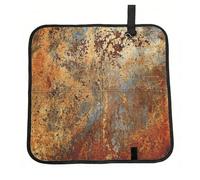 Hnnkloy Brown Rust Colorful Metal Rusty,Folding Seat Mat, Oxford Cloth Sit Mat, Portable Seat Cushion for Outdoor Camping Traveling