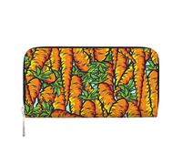 Hnnkloy Carrots, PU Leather Wallets Large Capacity Clutch Wallet for Men Women