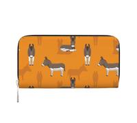 Hnnkloy Cartoon Donkey Pattern, PU Leather Wallets Large Capacity Clutch Wallet for Men Women